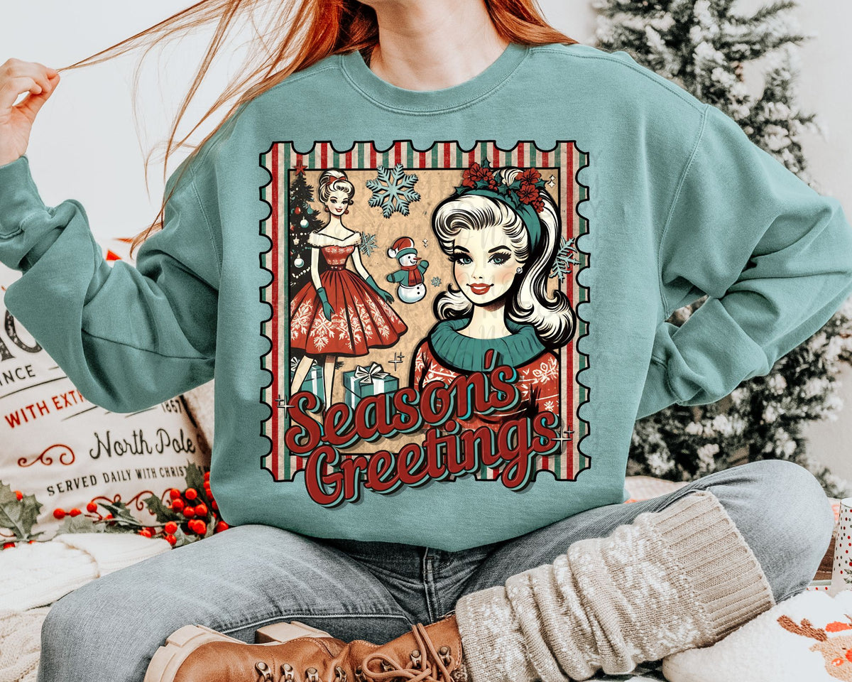 Season greetings stamp (starlight) 67467 DTF transfer