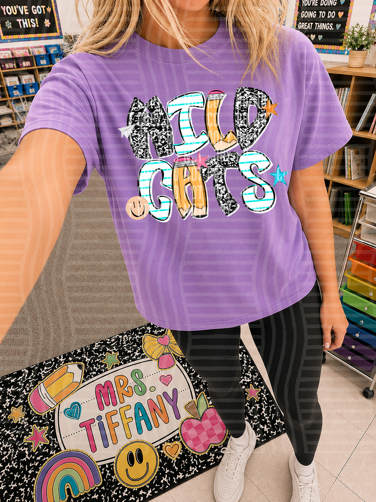 wildcats pencil paper font (CAPLINGER) DTF Transfer