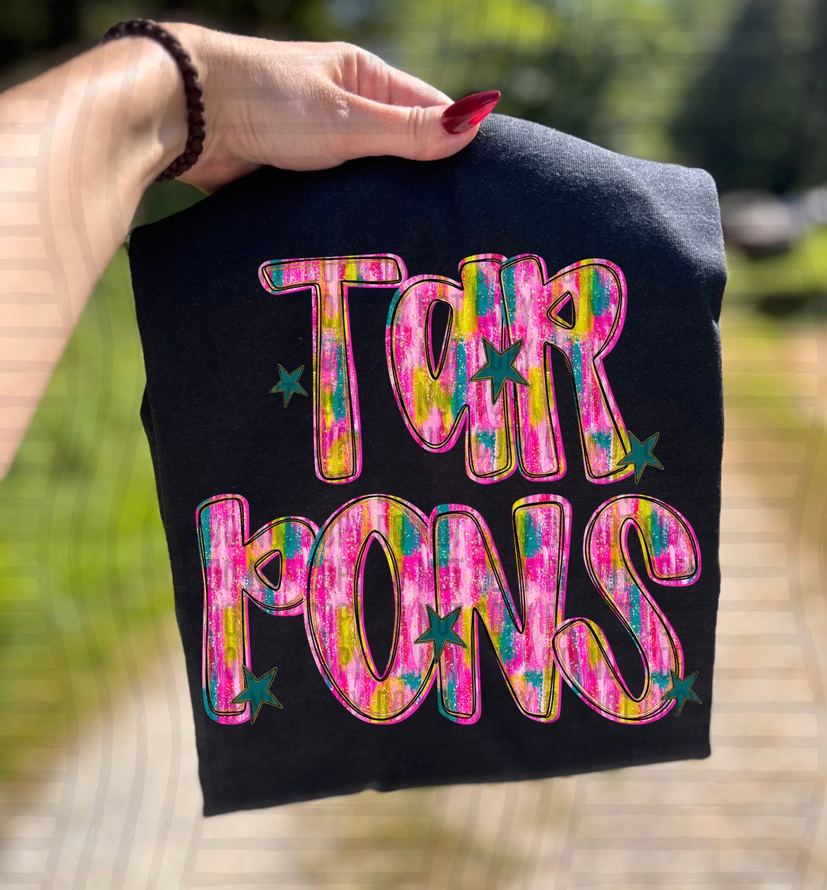 Tarpons Pink Brushstroke (Caplinger) DTF Transfers