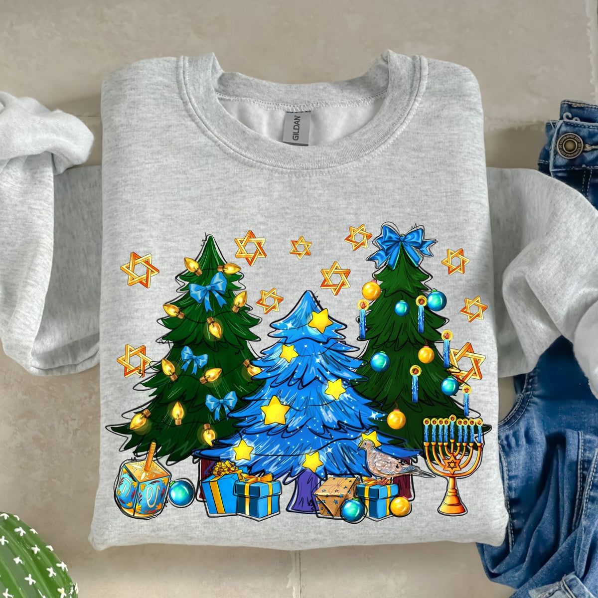 Hanukkah Tree-38619-DTF transfer