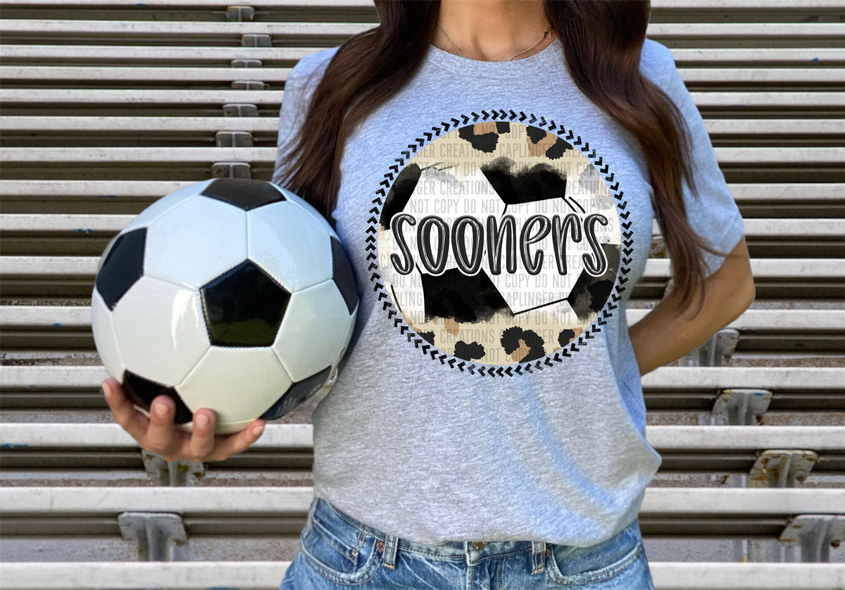 Sooners soccer background (Caplinger) DTF transfer