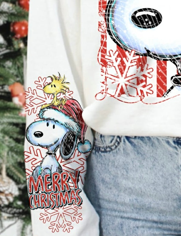 Merry Christmas Peanut (SET OF TWO SLEEVES) (AG) DTF transfer
