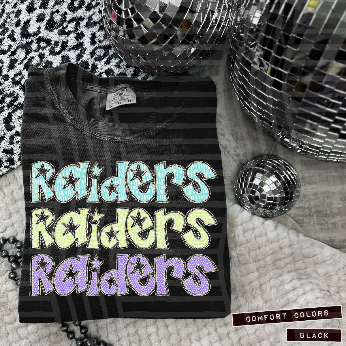 Raiders Pastel Star Stacked (Caplinger) 101661 DTF transfer
