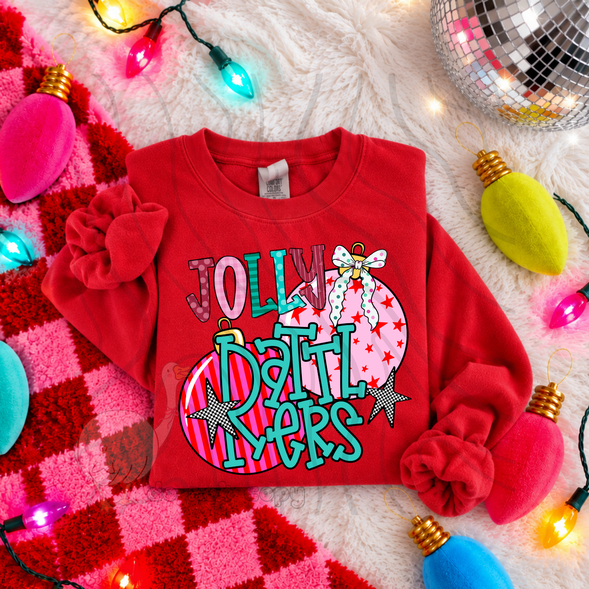 Jolly Rattlers pink ornaments (DKD) DTF Transfer