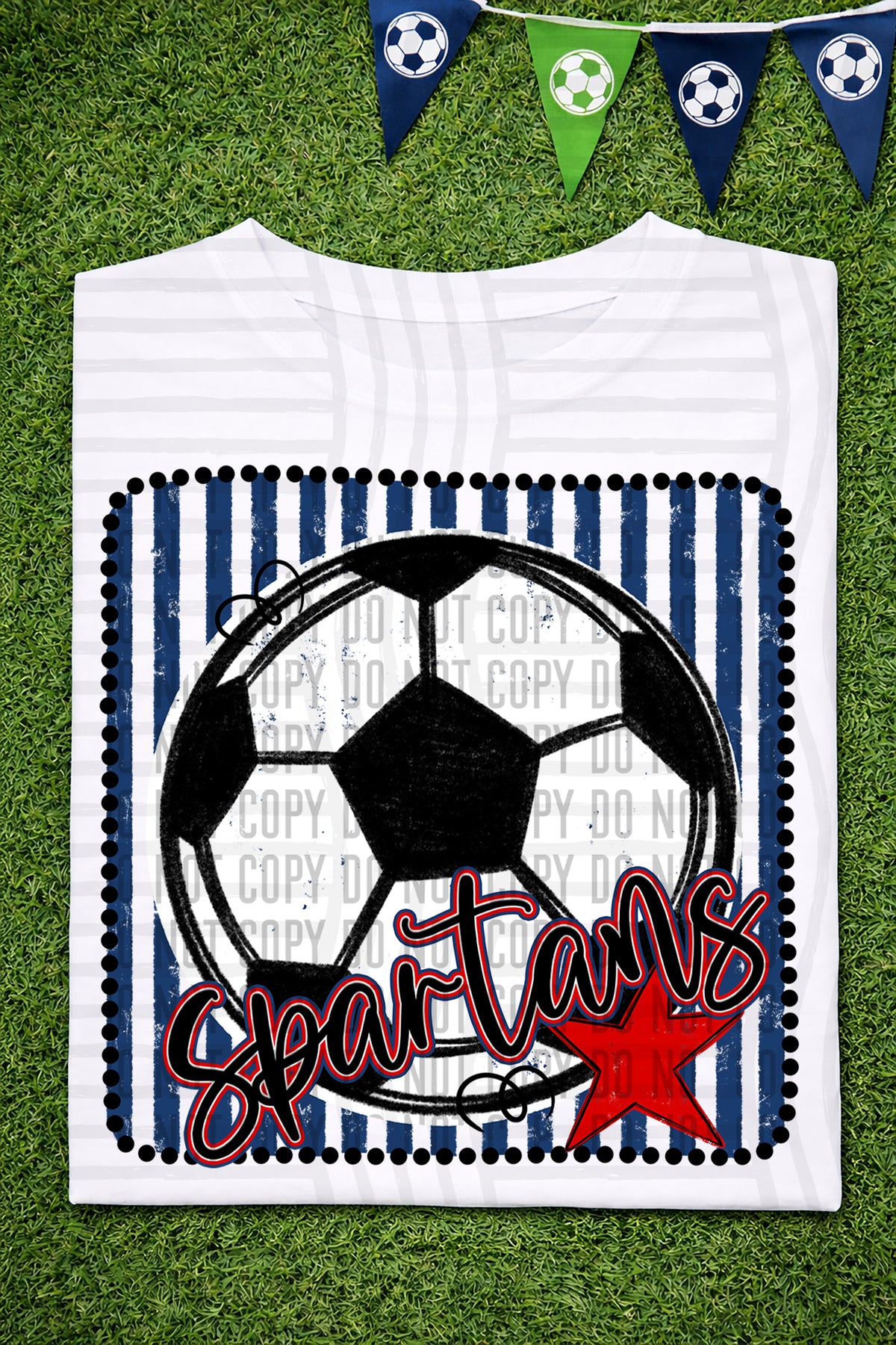 Spartans RWB Framed (Caplinger) DTF transfer