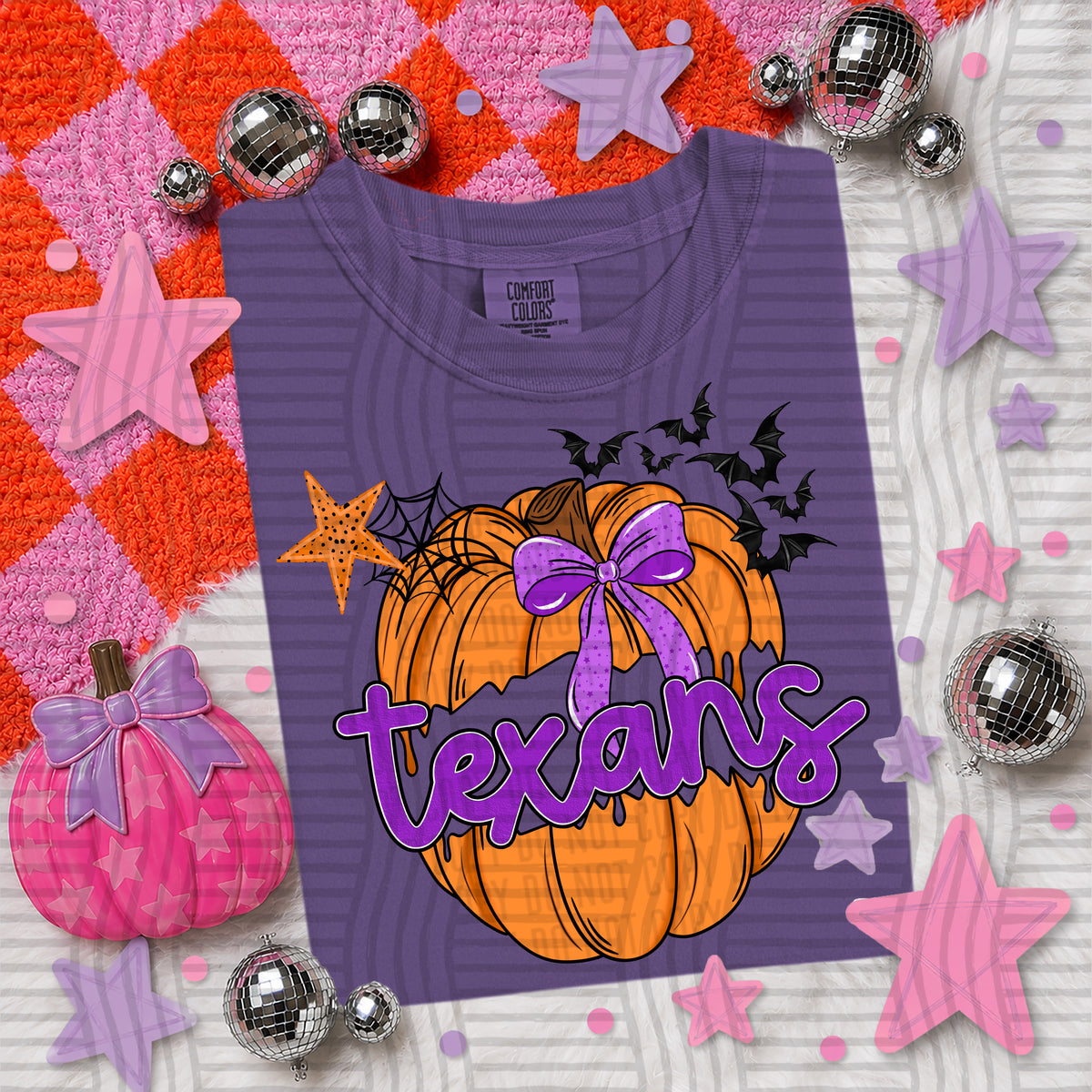 texans pumpkin pop (Caplinger) DTF transfer