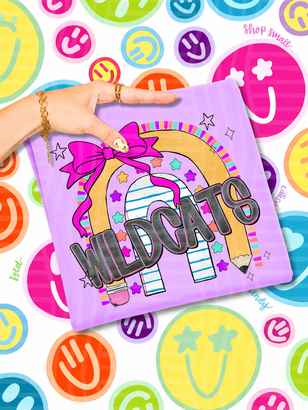 Wildcats rainbow crayon (CAPLINGER) DTF Transfer