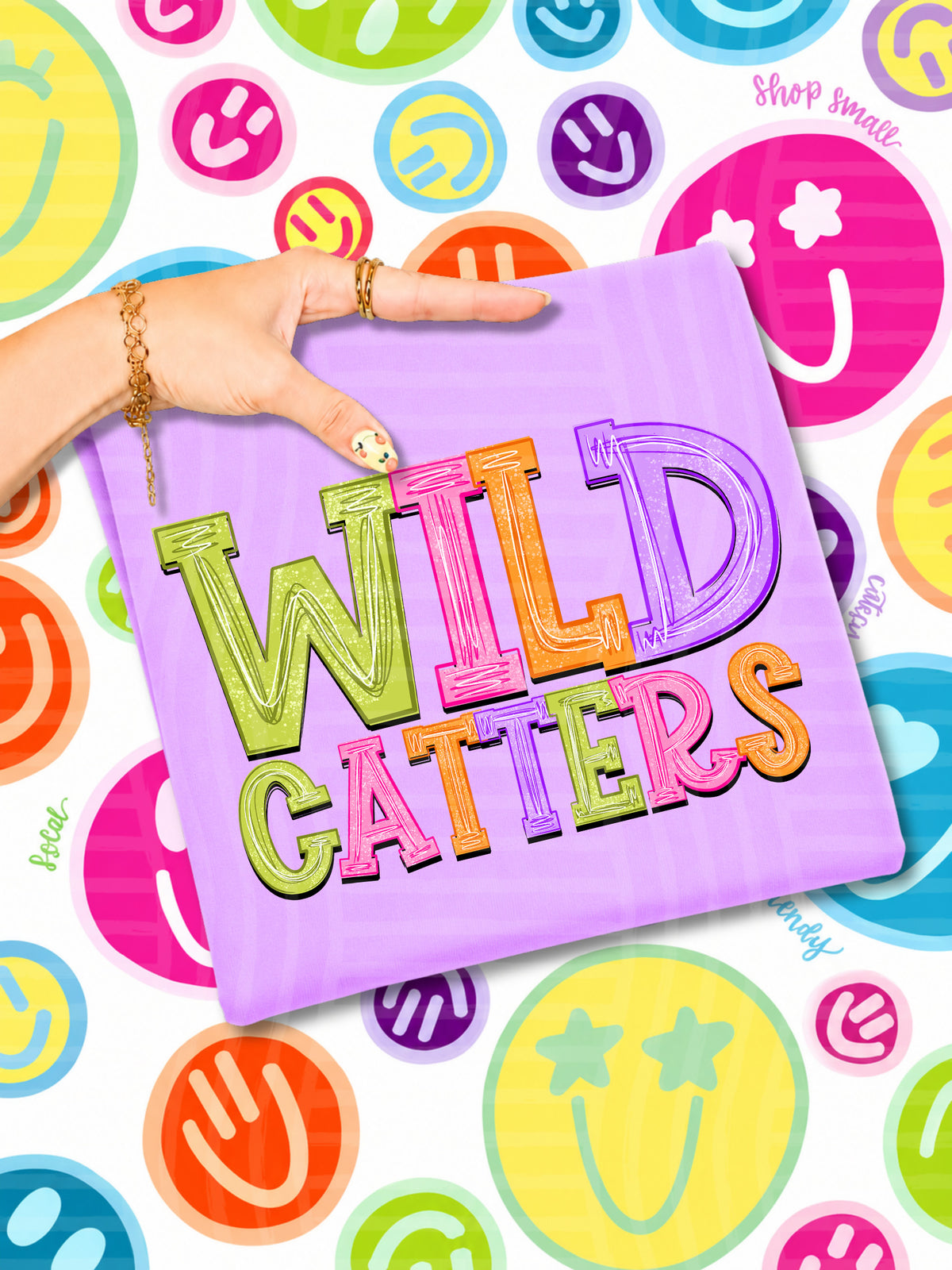 wildcatters simply colorful stacked (Caplinger) DTF Transfer