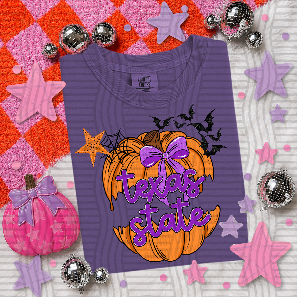 texas state pumpkin pop (Caplinger) DTF transfer