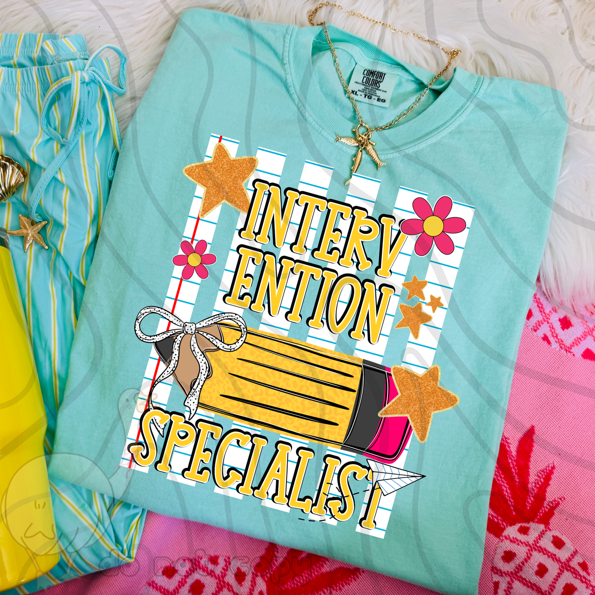 Intervention specialist pencil stripes (DKD) DTF Transfer