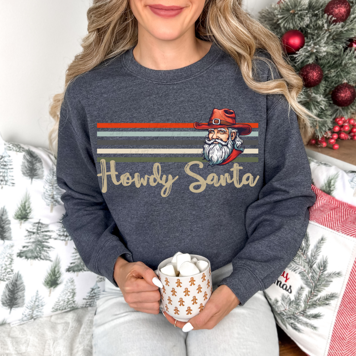 Howdy Santa 68045 DTF Transfer