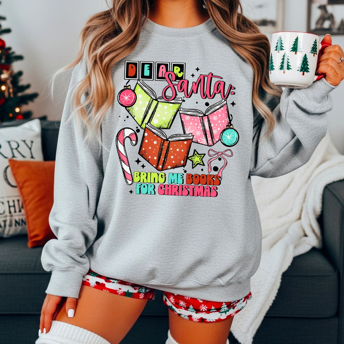 Dear Santa bring me books semi exclusive CSC DTF Transfer