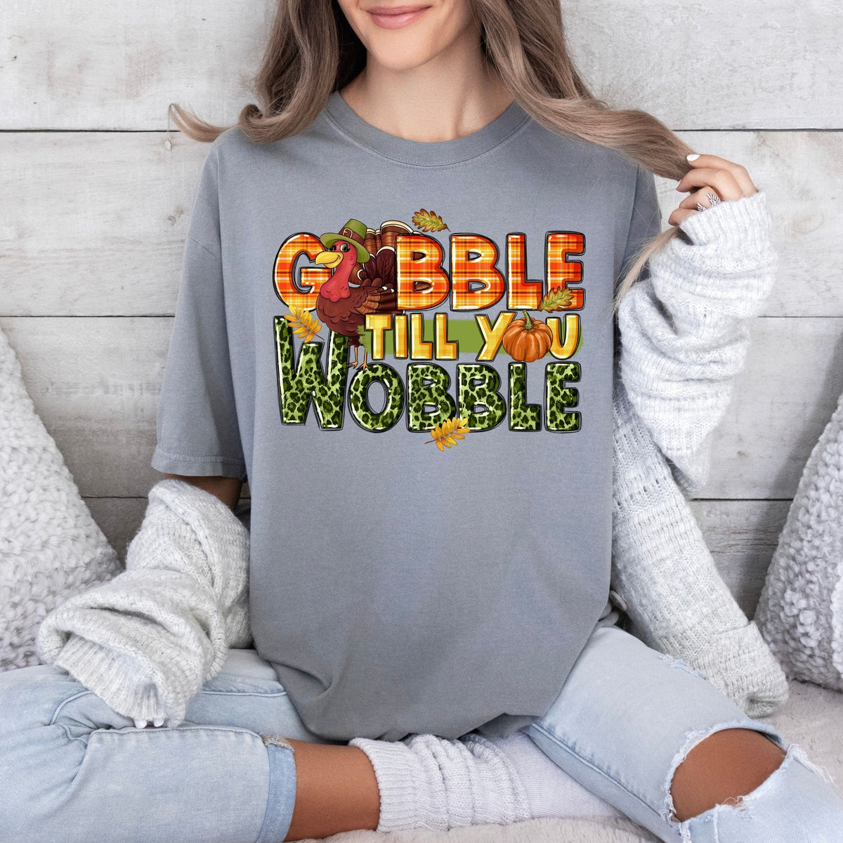 Gobble till you wobble-47203-DTF transfer