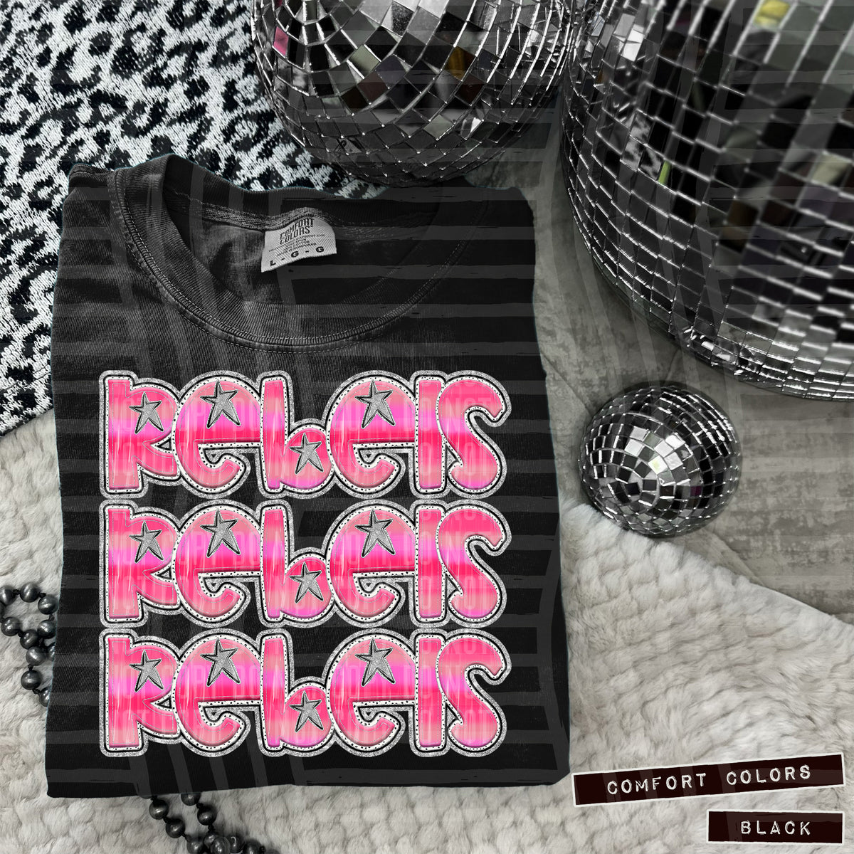 Rebels Pink Stacked (Caplinger) 102003 DTF transfer