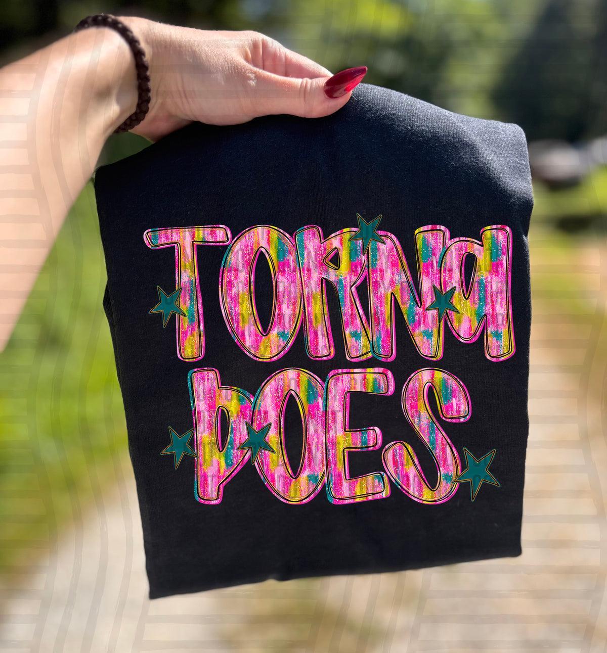 Tornadoes Pink Brushstroke (Caplinger) DTF Transfers