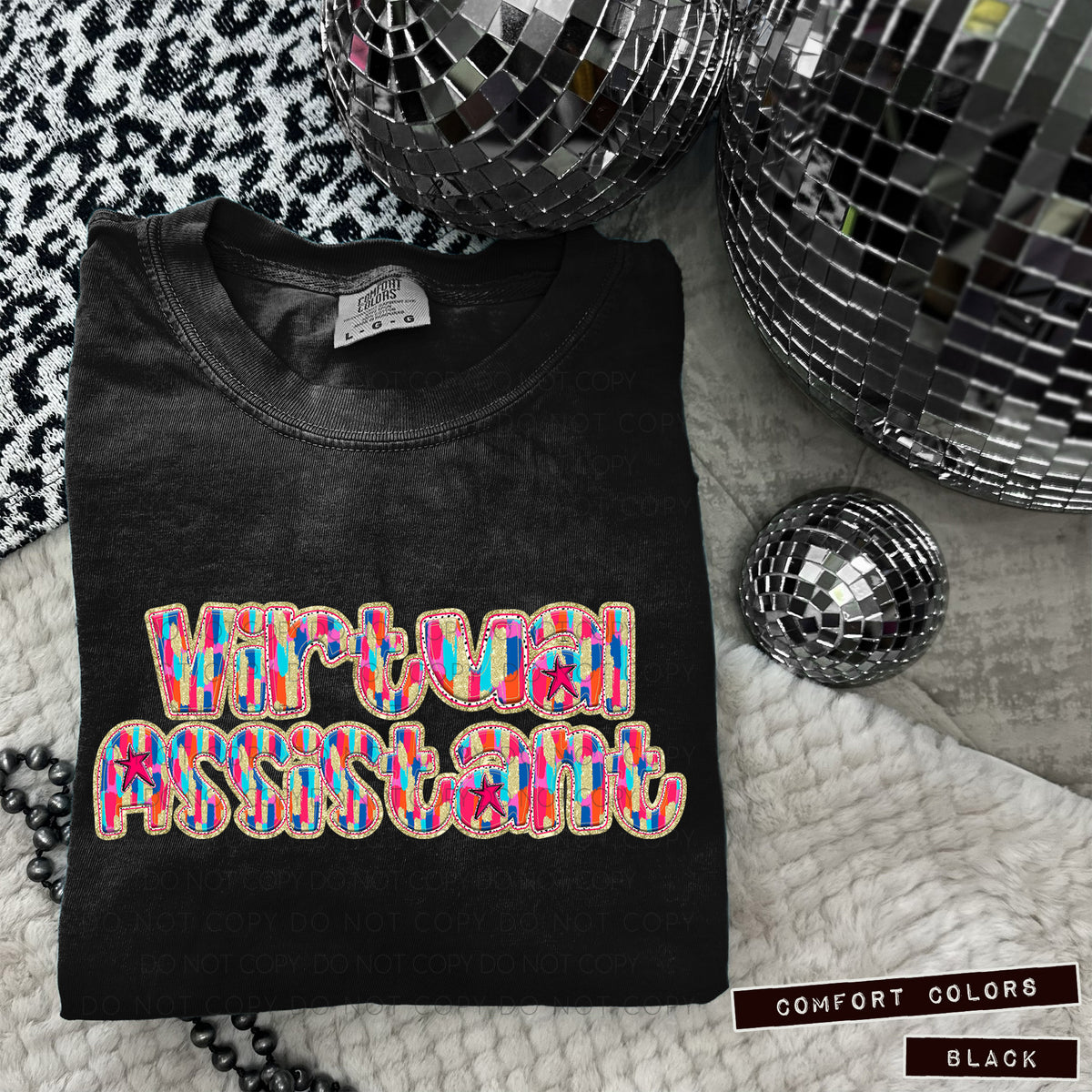 Virtual Assistant Tutti Brushstrokes (Caplinger) DTF transfer