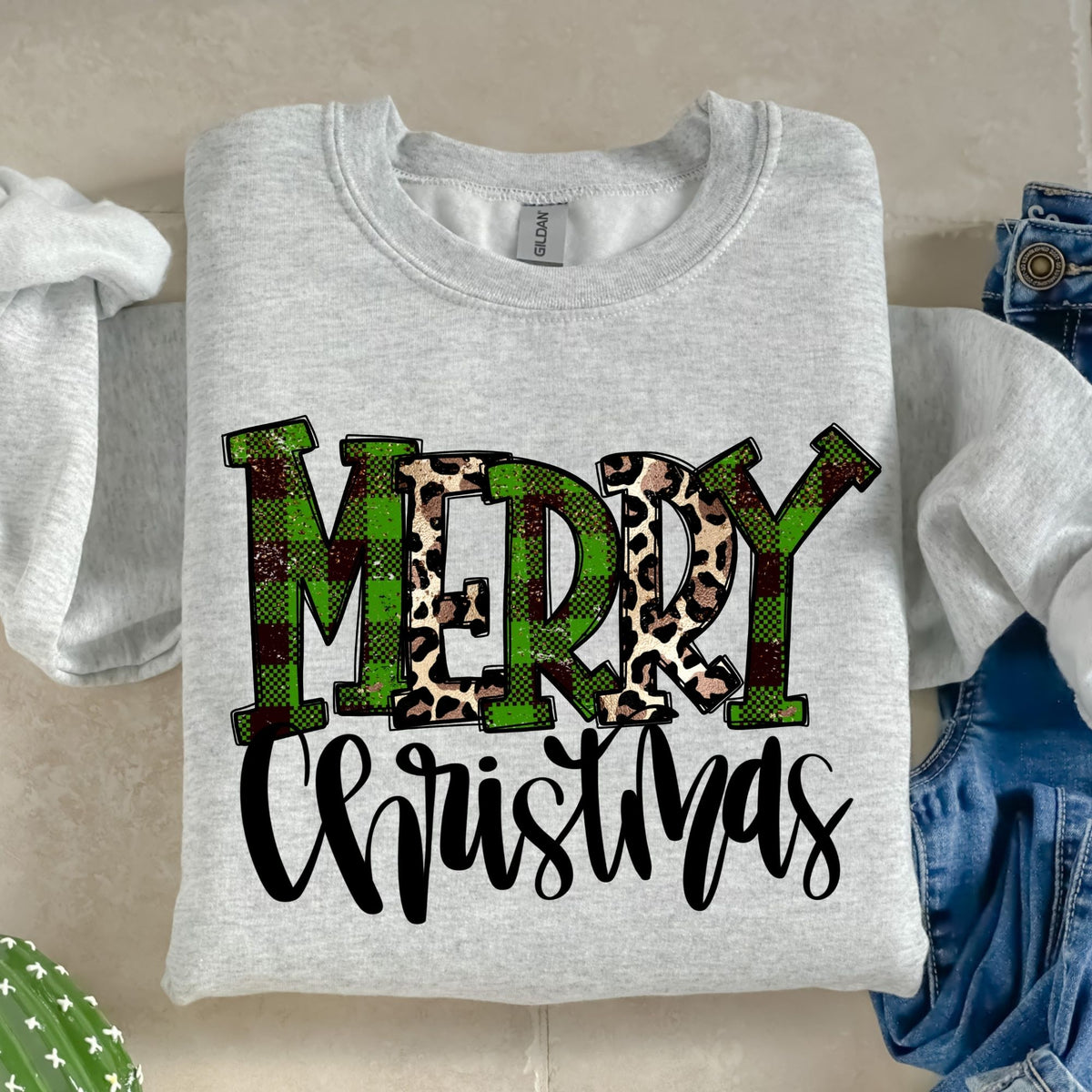 Merry Christmas-38614-DTF transfer