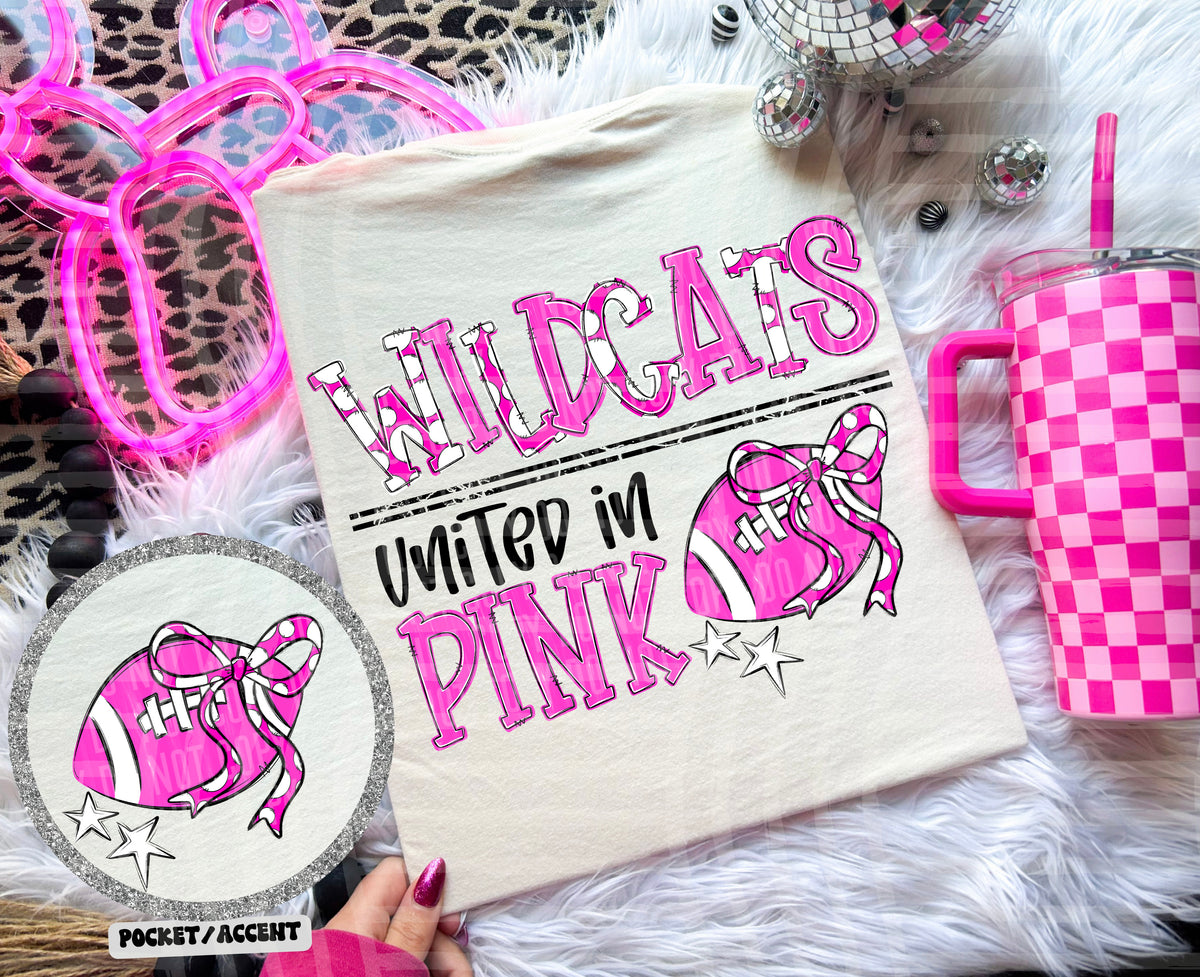 wildcats united in pink (caplinger) DTF transfer
