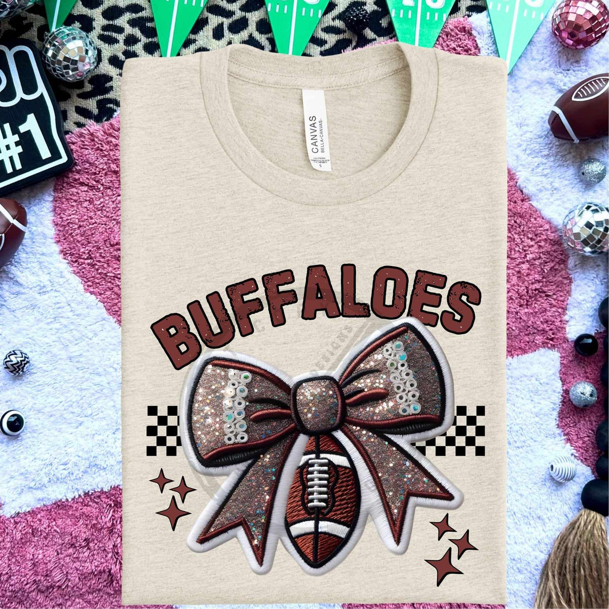 Buffaloes bow and football (HW) 58320 DTF transfer