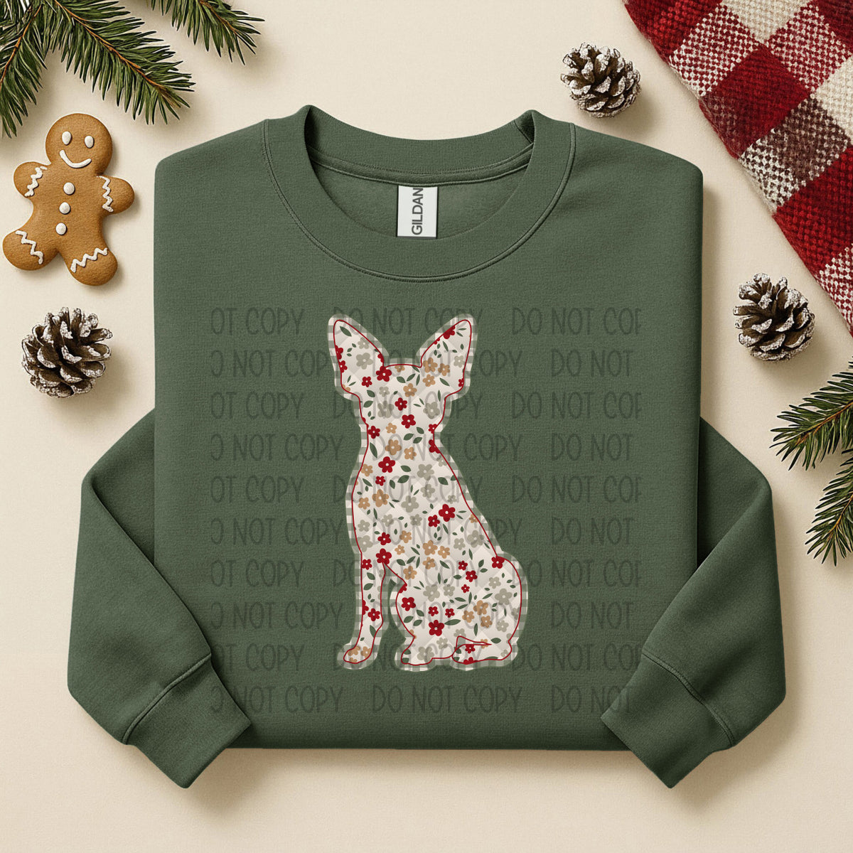 Rat Terrier Floral (SWD) DTF TRANSFER