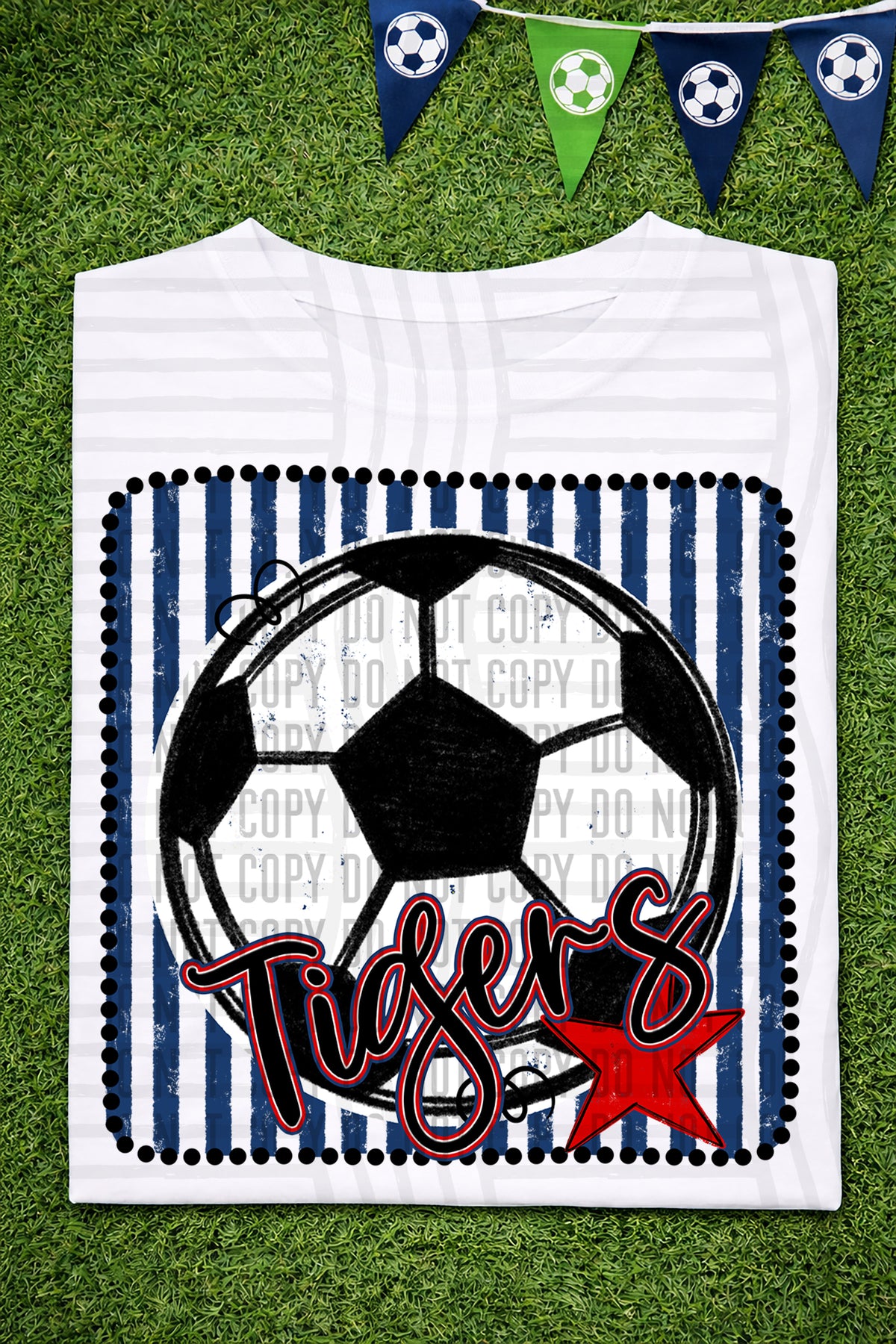 Tigers RWB Framed (Caplinger) DTF transfer