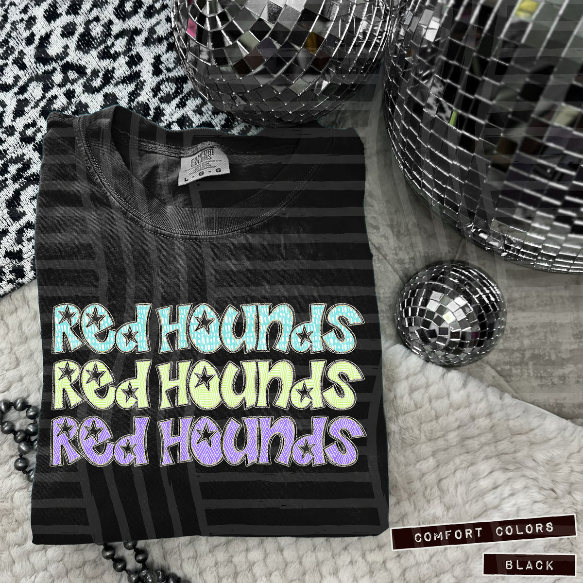 Red Hounds Pastel Star Stacked (Caplinger) 101667 DTF transfer