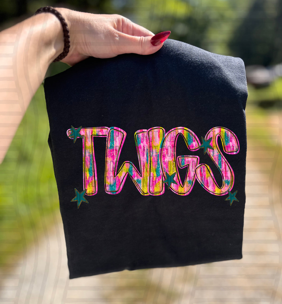 Twigs Pink Brushstroke (Caplinger) DTF Transfers