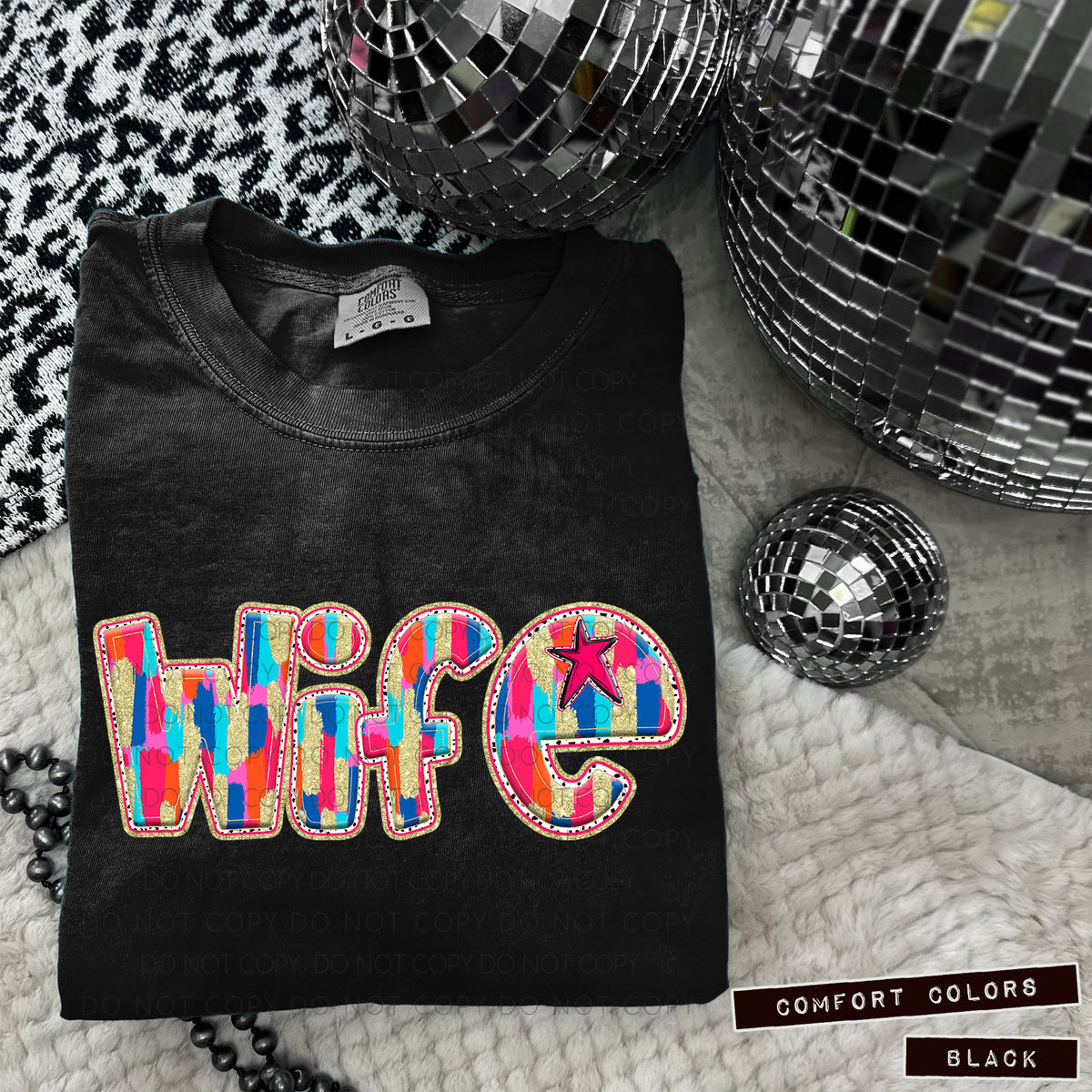 Wife Tutti Brushstrokes (Caplinger) DTF transfer