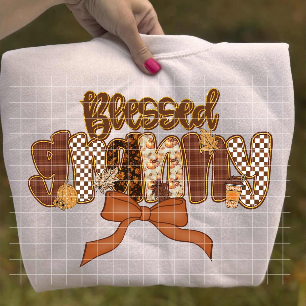 Blessed Granny Fall Bow (crafti) DTF Transfer