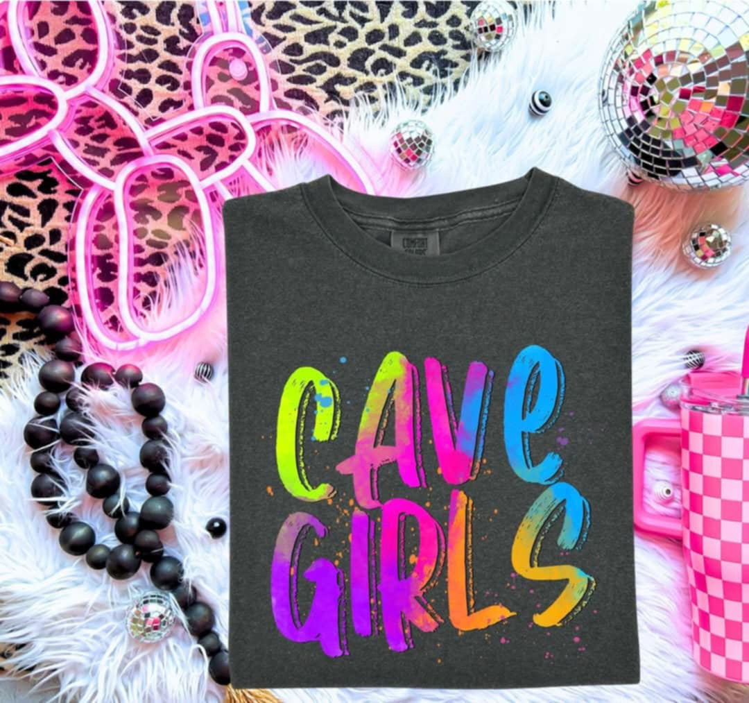 Cavegirls Neon Splatter (S&G) 99972 DTF transfer