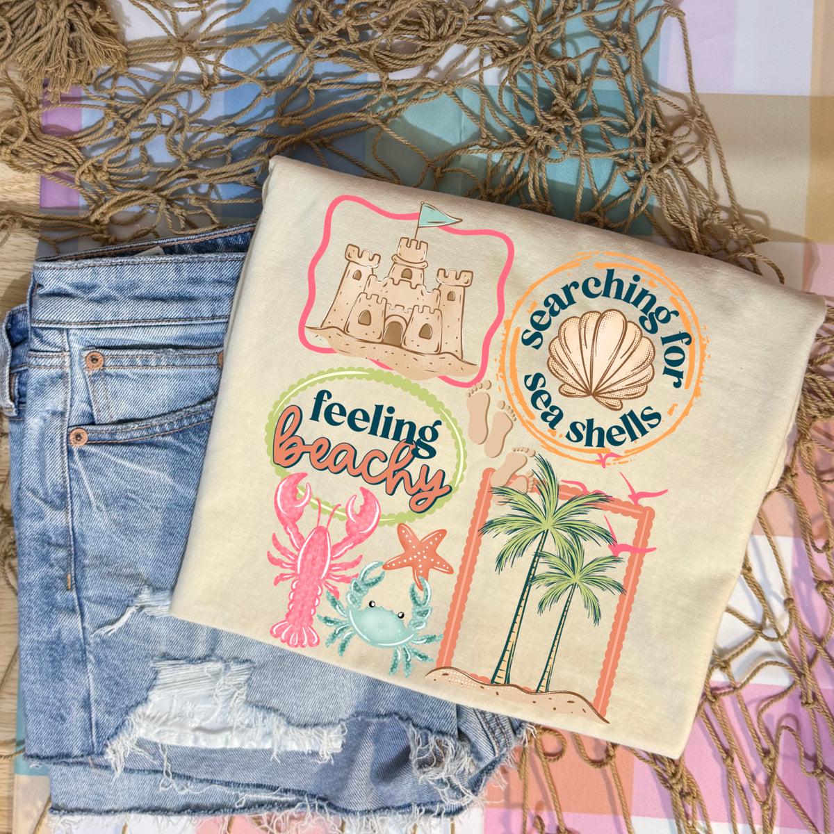 Feeling beachy frames (CSC) DTF Transfer
