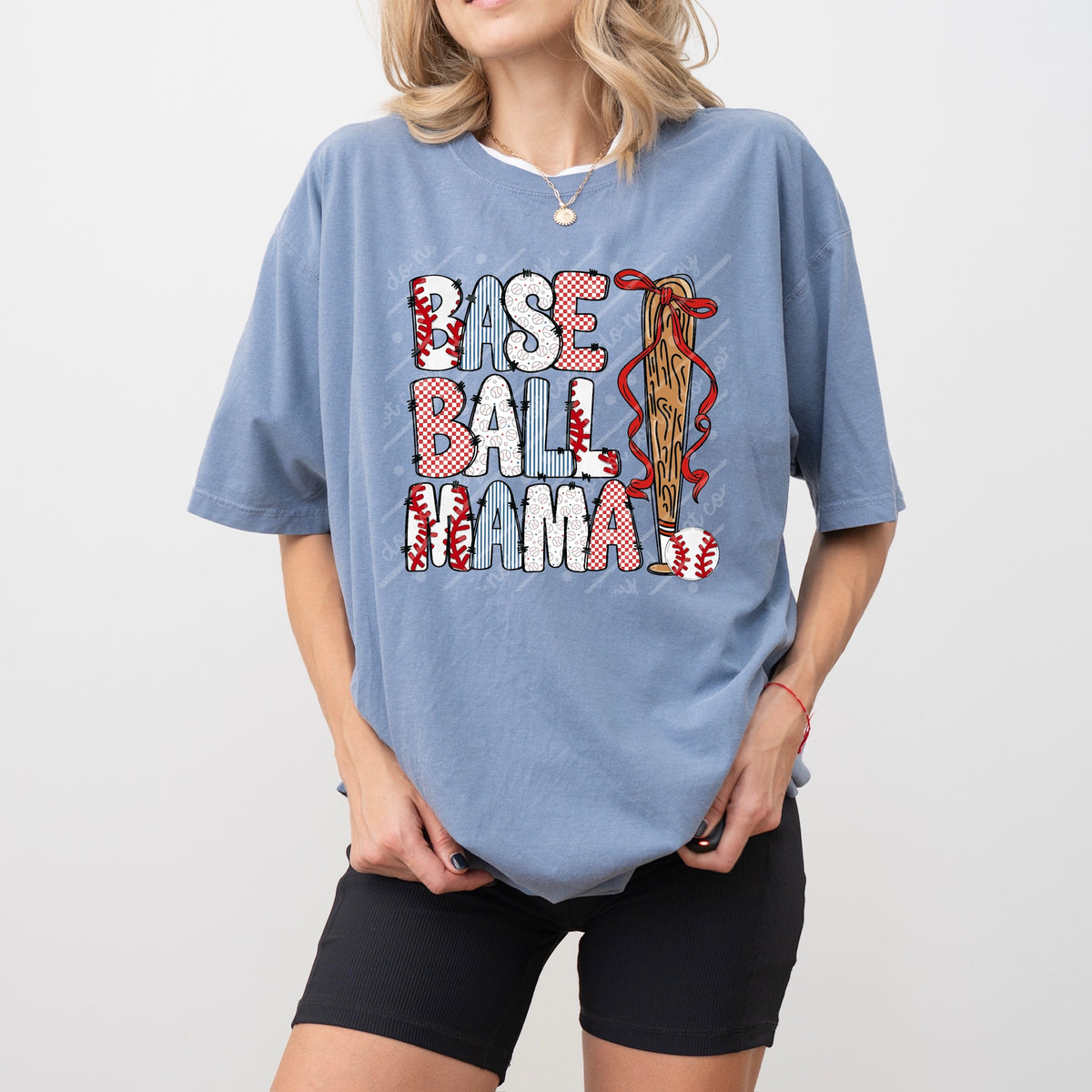 Baseball mama stacked (MZ) DTF Transfer
