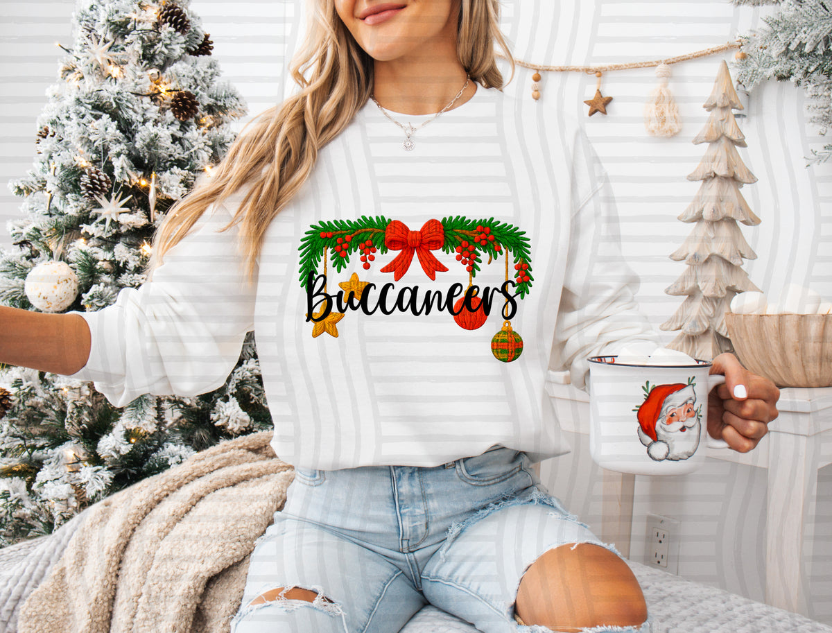 Buccaneers Christmas Garland (caplinger) DTF Transfer