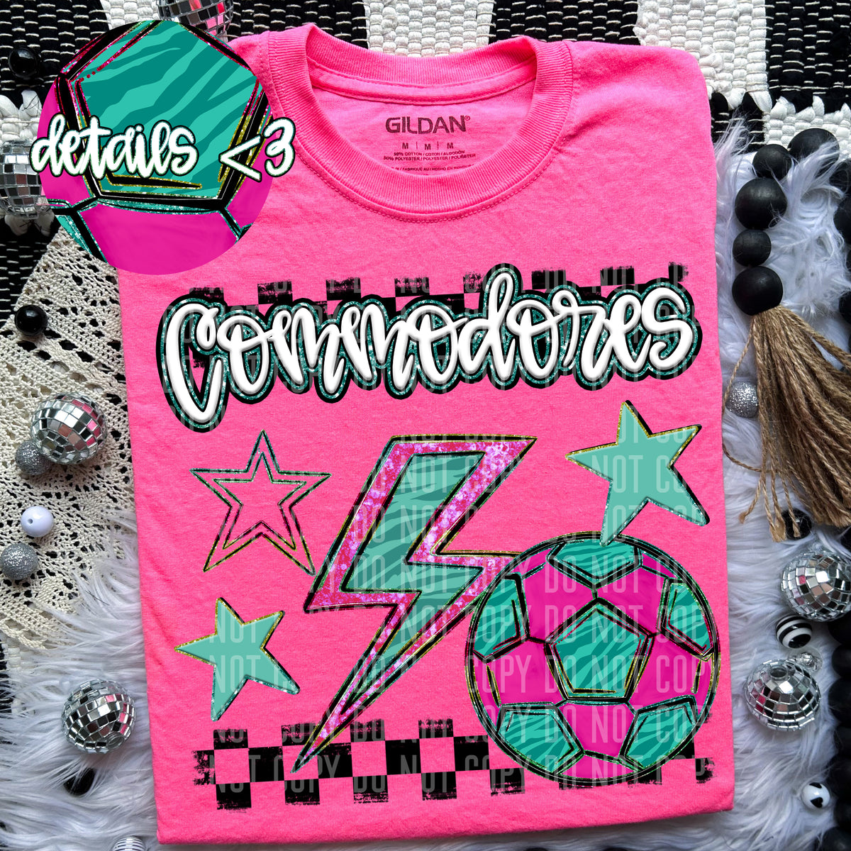 Commodores Rainbow Soccer (Caplinger) 97370 DTF transfer