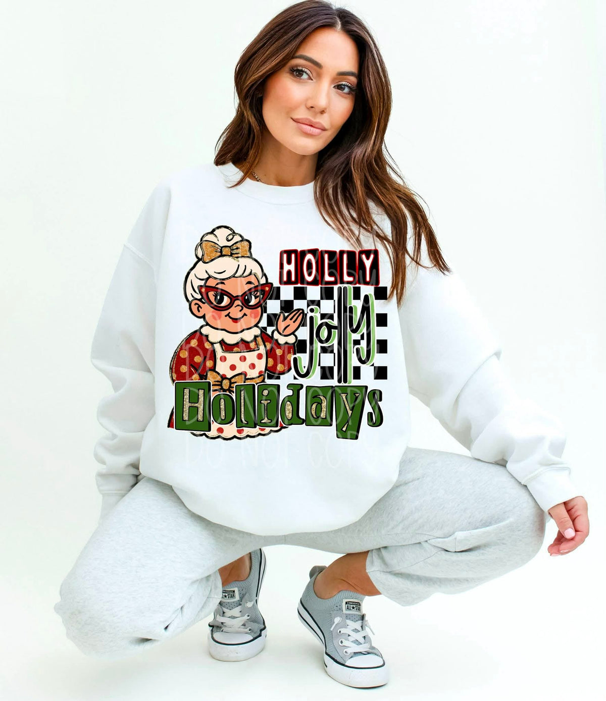 Holly Jolly holidays Mrs Claus  (C’s) DTF Transfer