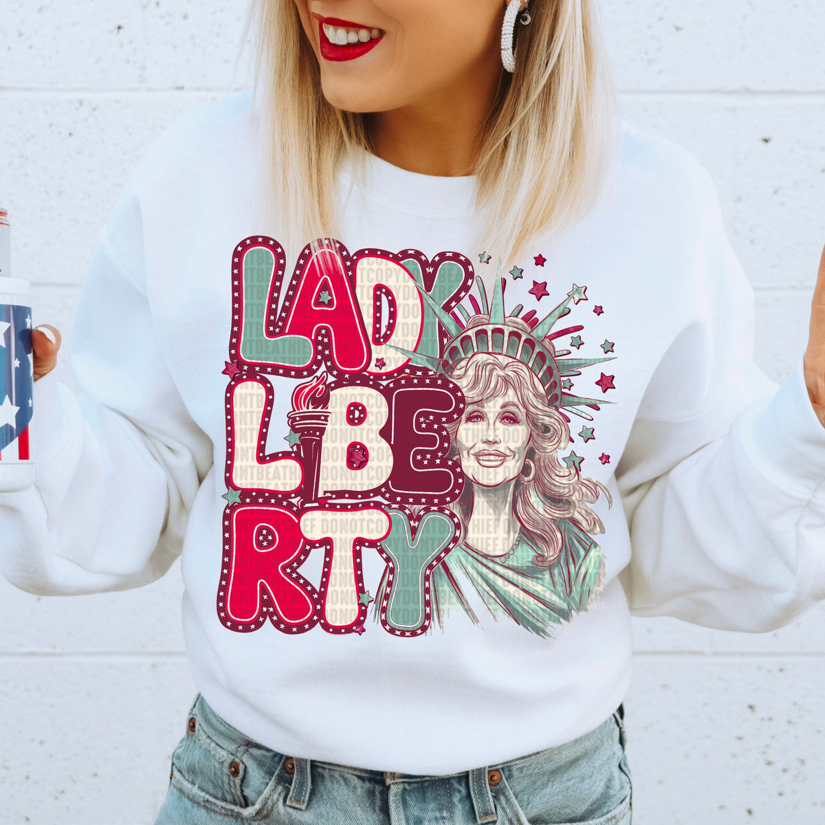 Lady liberty 97650 DTF transfer