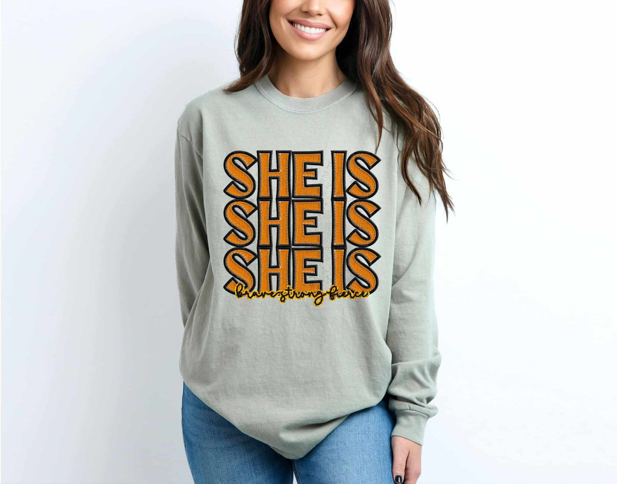 She is stacked 75321 DTF transfer