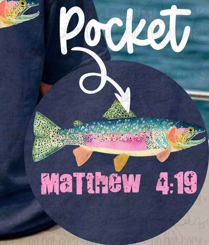 He called me to fish pocket (Carter) DTF Transfer