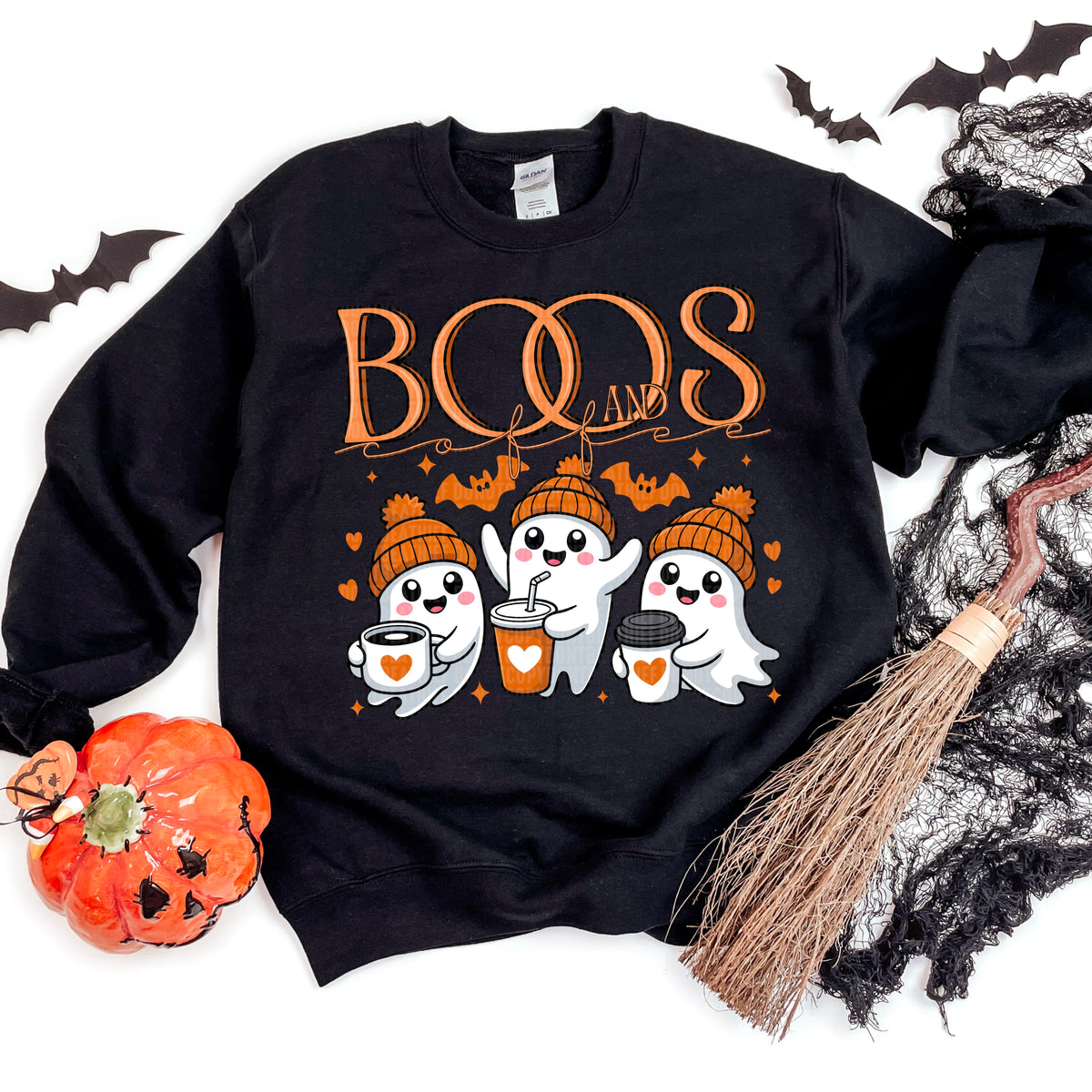 Boos and Coffee ghosts 113328 DTF transfer