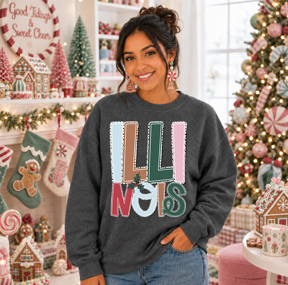 Holly jolly Illinois (S&G) DTF Transfer