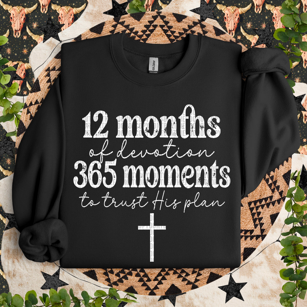 12 Months Of Devotion 265 Moments To Trust His Plan  *WHITE* (SDD) DTF Transfer