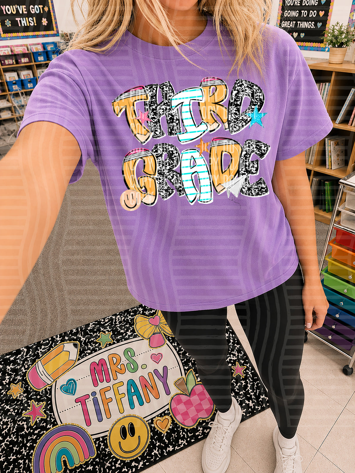 third grade school print font (caplinger) DTF Transfer