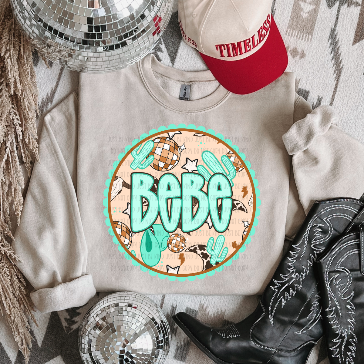 Bebe*Teal (Kayndi) 72795 DTF transfer