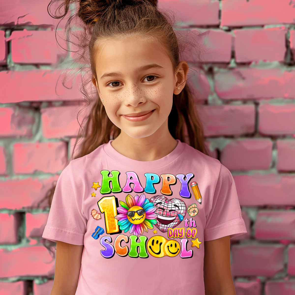 Happy 100th Day Of School (RD) DTF Transfer