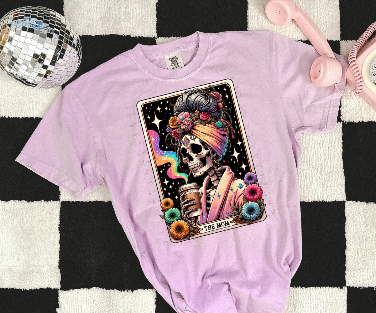The mom hippie skellie card 28911 DTF Transfer