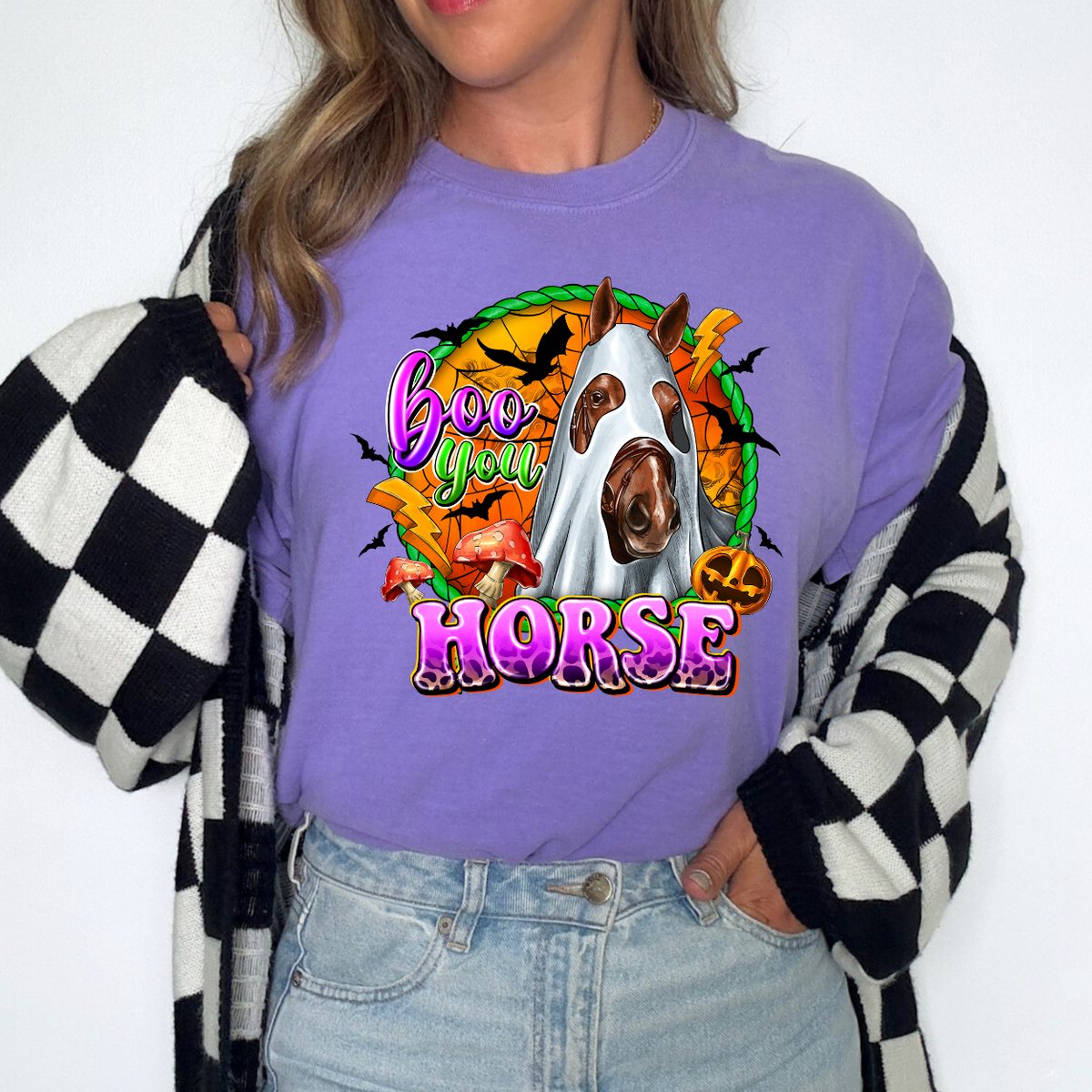 Boo You Horse (RD) DTF Transfer