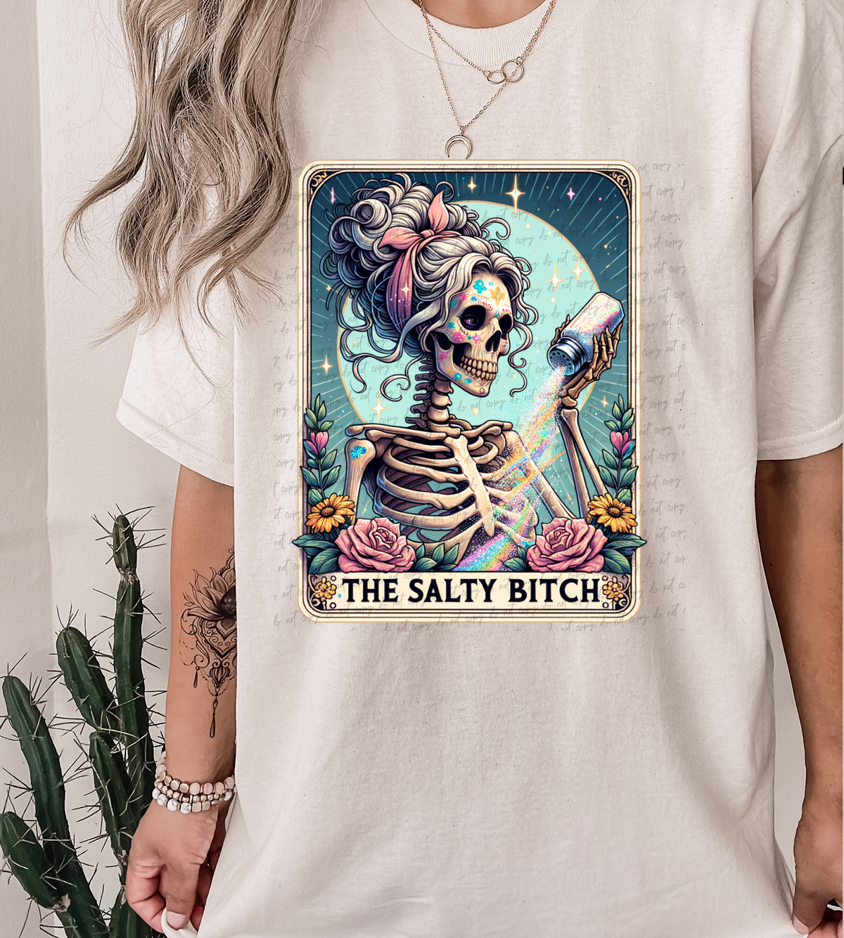 The salty B skellie card 28818 DTF Transfer
