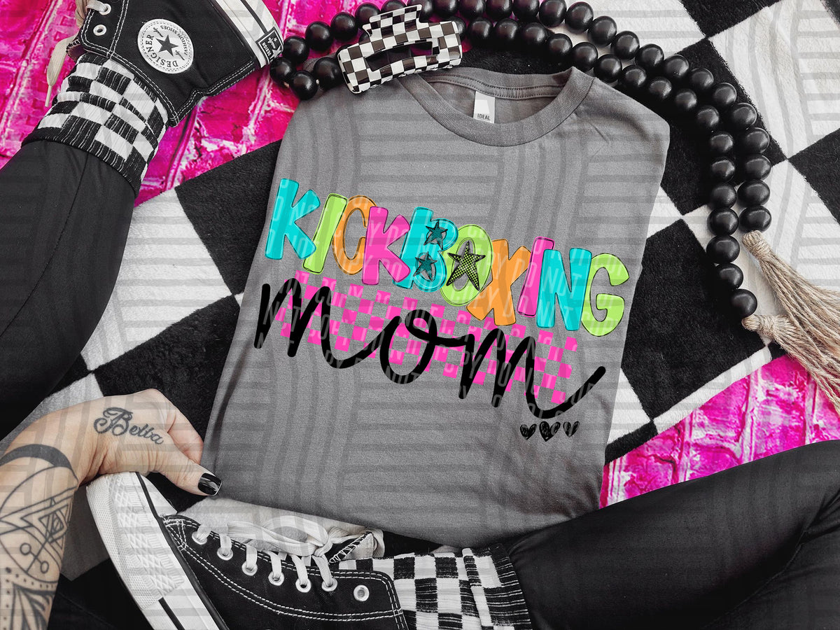 Kickboxing mom checkmate starburst (Caplinger) DTF Transfer