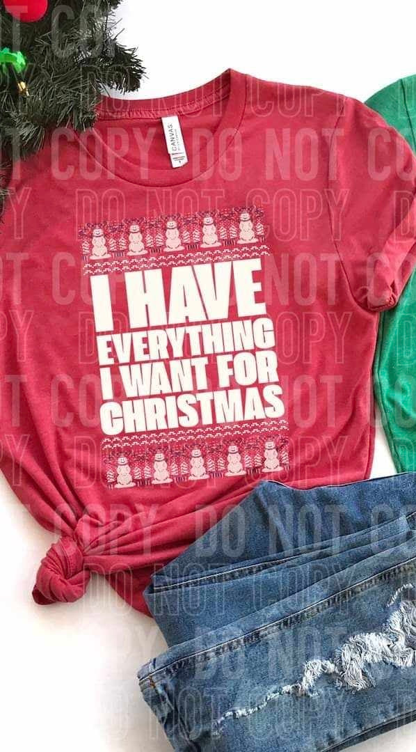 I have everything I want for Christmas (SBB) 64910 DTF transfer