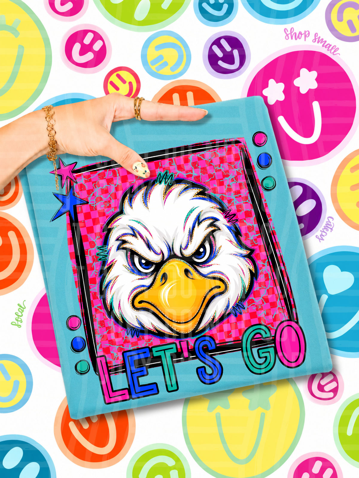 Lets go ricebirds candy mascots (Caplinger) DTF transfer